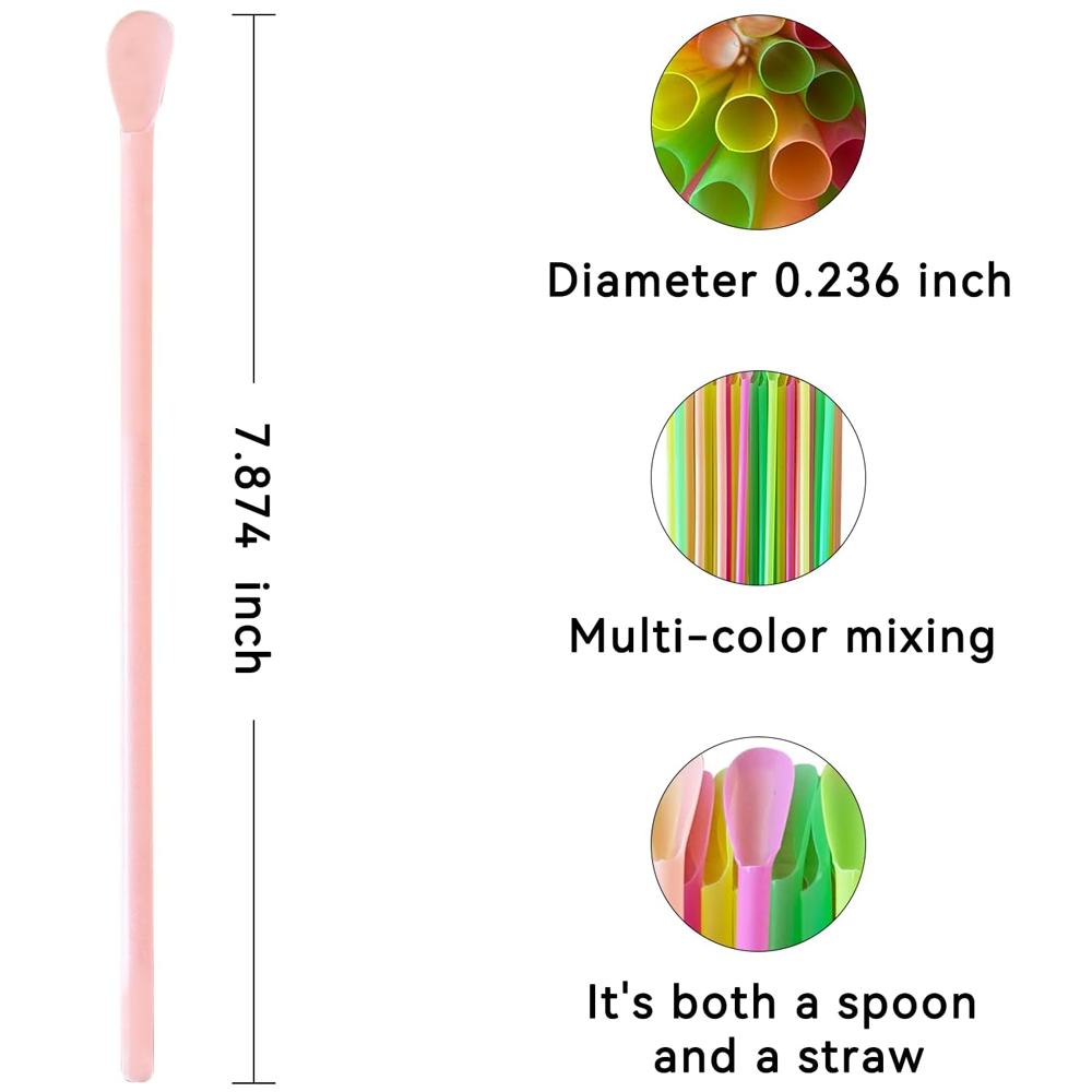 100-2000 unidades de cucharas  - Reusable Straw reseña y precio