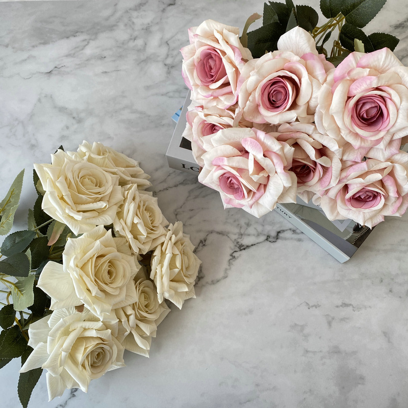 7 cabezas de rosas artificiale - Sustainable Living Guide reseña y precio