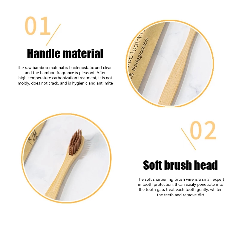 Cepillos de dientes de bambú 1 - Bamboo Toothbrush reseña y precio